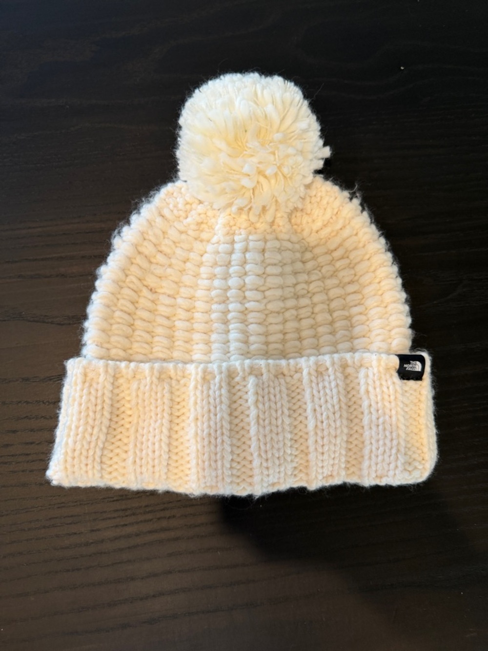 The North Face Women’s Cream Pom Beanie